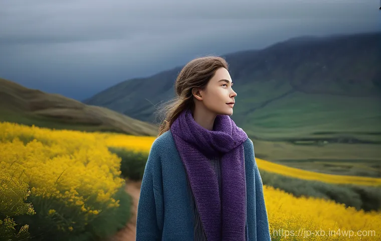 정서적 민첩성이란 무엇인가 - **Prompt:** A young adult, gender-neutral, stands calmly in a surreal landscape where emotions are d...