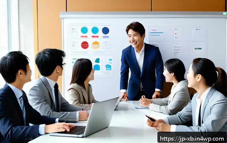 정서적 민첩성을 기르기 위한 비즈니스 사례 - A diverse Japanese office team in a modern workspace, sharing emotions openly during a meeting; natu...